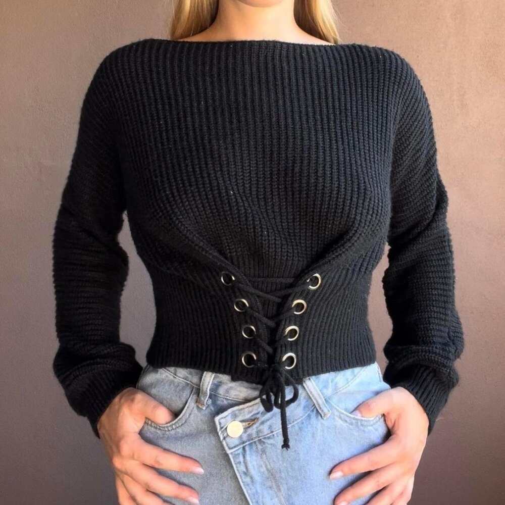 Y2K Corset Sweater